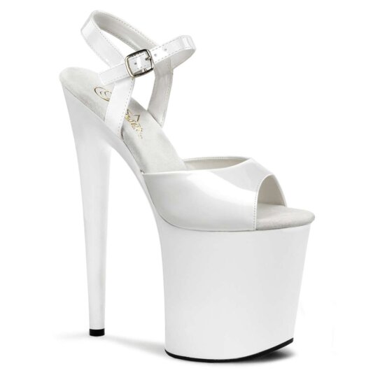 Pleaser Sandales FLAMINGO-809 Blanc EU-38/US-8