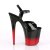 Pleaser Sandales FLAMINGO-809BR-H Noir Rouge Chrome EU-40/US-10