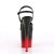 Pleaser Sandales FLAMINGO-809BR-H Noir Rouge Chrome EU-38/US-8