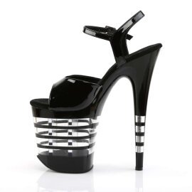 Pleaser Sandales FLAMINGO-809LN Noir EU-37/US-7