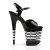 Pleaser Sandales FLAMINGO-809LN Noir EU-37/US-7