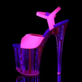 Pleaser Sandales FLAMINGO-809UVT Néon-Rose EU-40/US-10
