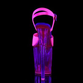 Pleaser Sandales FLAMINGO-809UVT Néon-Rose EU-40/US-10