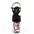 Pleaser Sandales FLAMINGO-809WR Noir Flower EU-35/US-5