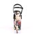 Pleaser Sandales FLAMINGO-809WR Noir Flower EU-35/US-5