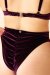 Lunalae Short coupe haute en Prune M