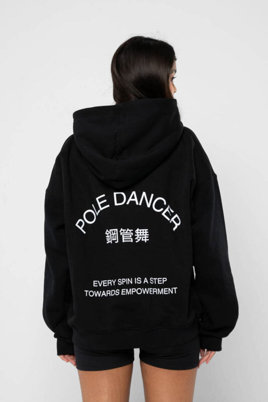 REV ACTIV Sweat à Capuche Premium Pour Pole Dancer Noir M