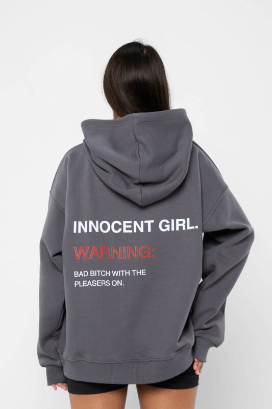 REV ACTIV Sweat à Capuche Premium Innocent Girl Avec Pleasers Gris XS