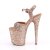 Pleaser Sandales FLAMINGO-810LG Or Rose Paillettes EU-39/US-9