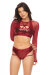Bandurska Haut en maille Rouge XL