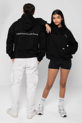 REV ACTIV Hoodie Premium Nobody Knows Im  A Pole Dancer Noir M