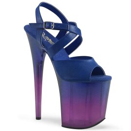 Pleaser Sandales FLAMINGO-822T Bleu Violet EU-35/US-5