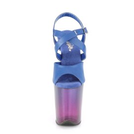 Pleaser Sandales FLAMINGO-822T Bleu Violet EU-35/US-5