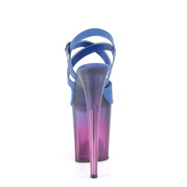 Pleaser Sandales FLAMINGO-822T Bleu Violet EU-35/US-5