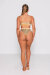AMBR Designs Crop top avec anneau  Champagne Luxe  L