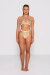 AMBR Designs Super Culotte échancrée taille haute  Champagne Luxe  L