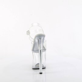 Pleaser NAUGHTY-808 Sandales à plateforme Transparent EU-38/US-8