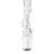 Pleaser ADORE-1013MST Bottines à plateforme Revêtement laqué Blanc EU-40 / US-10