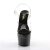 Pleaser Sandales ADORE-708MG Transparent Noir EU-38/US-8