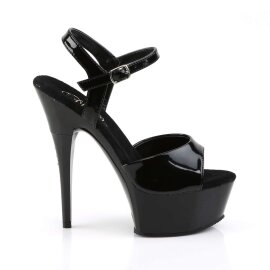 Pleaser Sandales CAPTIVA-609 Noir EU-38/US-8