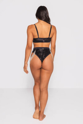 AMBR Designs Crop top avec anneau Onyx Luxe  XL