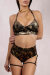 Polerina Haut Bikini Noir/Or Velvet