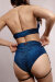Polerina Short Bikini Bleu Lurex M