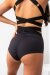 Lunalae Short taille haute Tara Noir Occasion