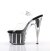 Pleaser Sandales ADORE-708G Transparent Noir Paillettes EU-39/US-9