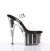 Pleaser Sandales ADORE-708G Transparent Noir Paillettes EU-39/US-9