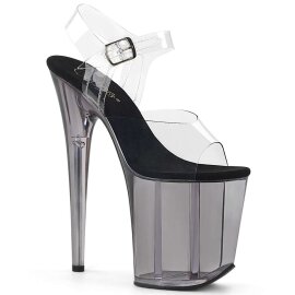 Pleaser Sandales FLAMINGO-808T Transparent Argent...