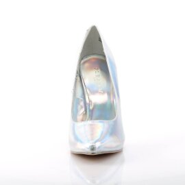 Pleaser AMUSE-20 Escarpins Holo Argent EU-39/US-9