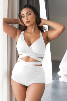 Lunalae Short High Waist Tara Blanc S
