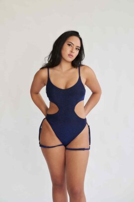 Lunalae Body Pixie Bleu Noir Lurex
