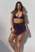 Lunalae Haut Follow Me Rose–Bleu Pleat Mesh S
