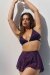 Lunalae Short Free Flow Rose–Bleu Pleat Mesh XS