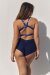 Lunalae Haut Follow Me Bleu Noir Lurex XS
