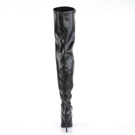 Pleaser SEDUCE-3000 Bottes cuissardes Cuir synthétique Noir EU-41/US-11