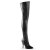 Pleaser SEDUCE-3000 Bottes cuissardes Cuir synthétique Noir EU-41/US-11