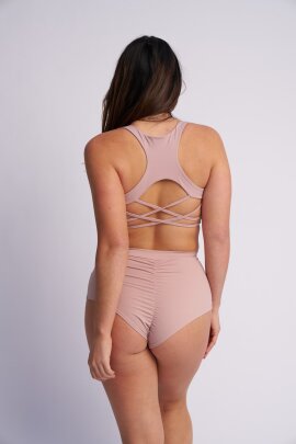 Lunalae Short High Waist Basic Taupe S