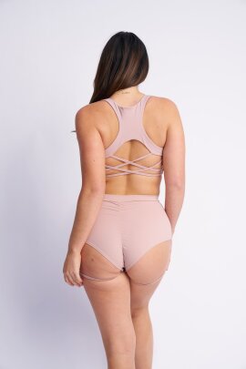 Lunalae Short Lure You High Waist Garter Taupe M