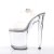 Pleaser Sandales XTREME-808 Transparent Argent EU-38/US-8