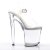 Pleaser Sandales XTREME-808 Transparent Argent EU-38/US-8