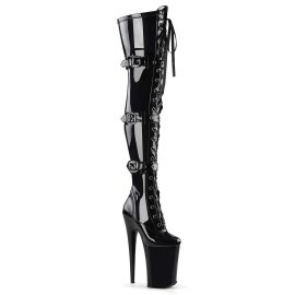 Pleaser Bottes cuissardes INFINITY-3028 Noir EU-39/US-9