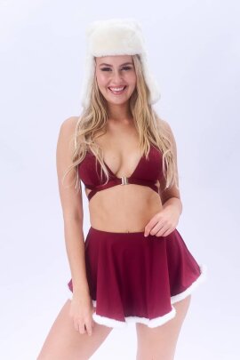 Lunalae Haut Follow Me Bordeaux Noël XL