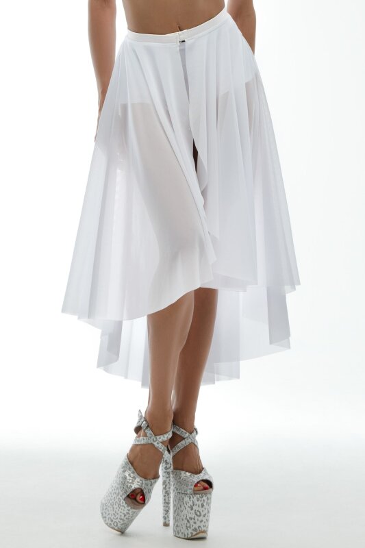 i-Style Jupe Pareo Crystal Mesh Blanc M-L