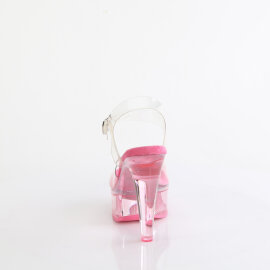 Fabulicious MARTINI-508 Sandales à plateforme Transparent Rose fumé EU-37 / US-7