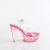 Fabulicious MARTINI-508 Sandales à plateforme Transparent Rose fumé EU-37 / US-7