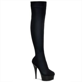 Pleaser Bottes cuissardes DELIGHT-3002 Noir EU-36/US-6