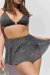 Lunalae Short Free Flow Argent–Noir Pleat Mesh XS